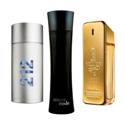 Zestaw 3 Perfum | 212 NYC Men + 1 Million + Armani Code